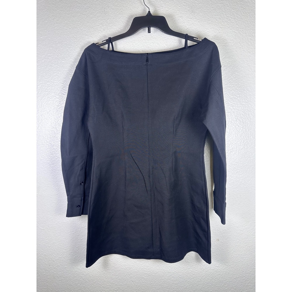KBB‎ by Kahlana Women Black Boat Neck Long Sleeve Mini Dress Size 12 NWT - Picture 2 of 7